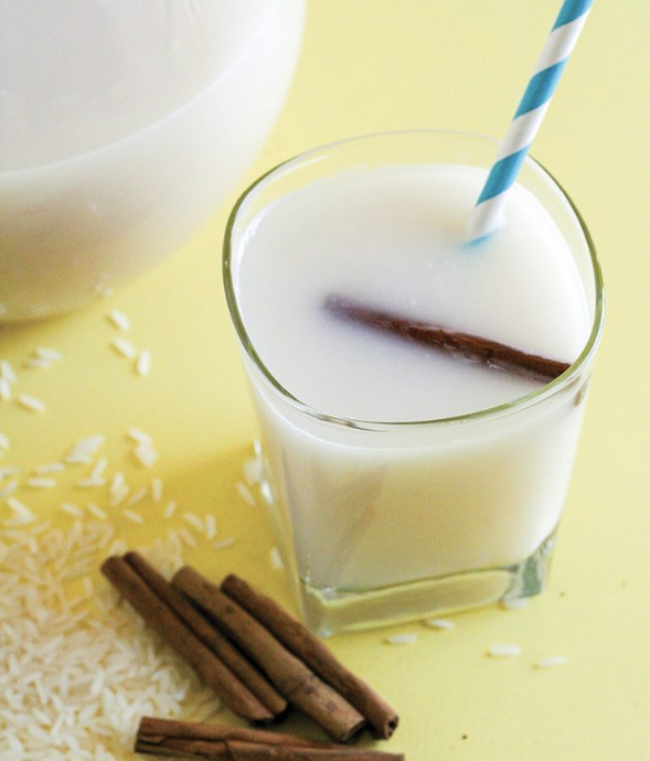 A picture of homemade horchata.